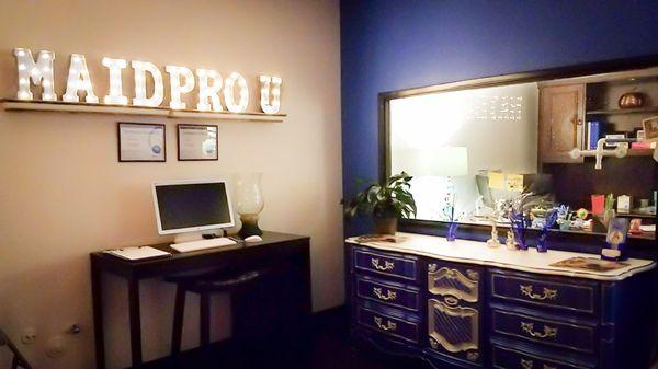 MaidPro-U helps train our employees to become certified PROs learning how to clean using MaidPro's 49-point checklist.