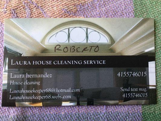 do NOT contact these people for residential cleaning!!