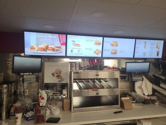 Menu board andvTV installs.