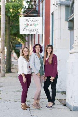 Meet the artists. Owner, Tamara Manahan (center) and daughter, Ashley Dodson (right) and friend Sara Etzler (left).