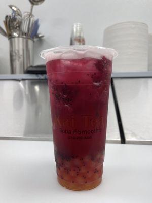 Dragon fruit  tea lemonade