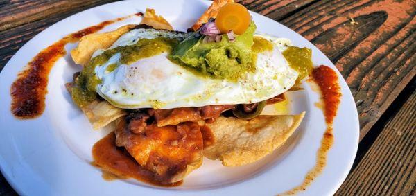 Huevos Rancheros done properly.  
Great for any day's start!