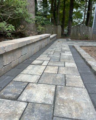 Paver Patio, Retaining Wall, Steps, Garden Wall, Walkway