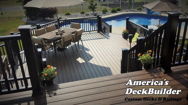 No stress allowed on this Trex composite deck in Allentown, New Jersey. Just relax.