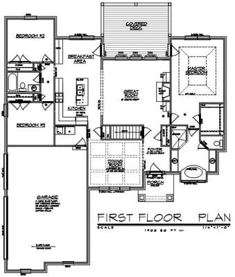 House Plan #1798 to be Built in New Albany Indiana