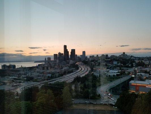 City views... space needle is right behind the tall building