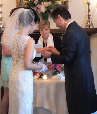 A touching moment at the Castle Hotel and Spa in Tarrytown, NY.