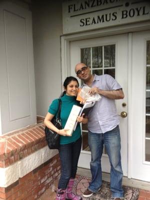 Happy Clients=Ashish and Megha...on closing day!