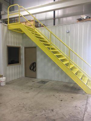 Fabricated custom staircase