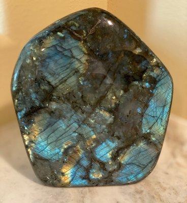 Labradorite. I love how multifaceted it is. I love all of these and they have all found a special place in my home.