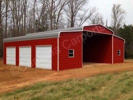 STEEL BARNS: MADE BY CAROLINA CARPORTS