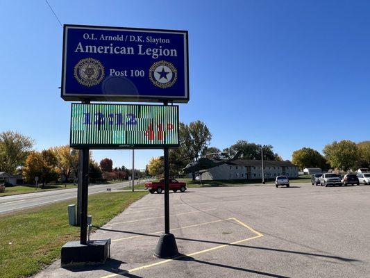 Front signage