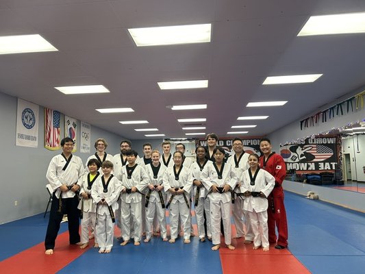 Our December black belt testers!