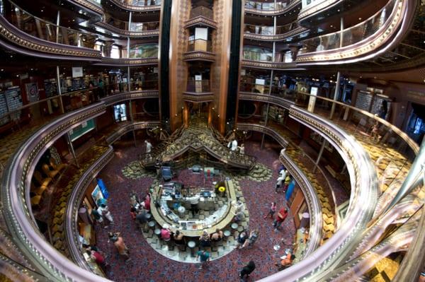 Carnival Elation atrium