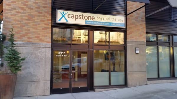 Capstone Physical Therapy front door.