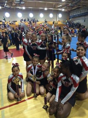 Gymnastique International is the home of Riverside Heat Champions! Great Cheer Team!