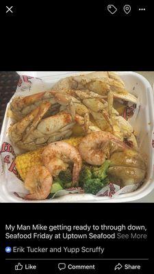 Dungeness Platter/w grilled shrimp