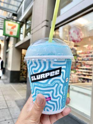 Got my Free (Blueberry) Slurpee in Seattle on 7-11-2021! Happy 94th birthday 7-Eleven!!