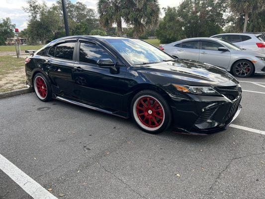 Wheels and tires cleaned up and with some tire shine added!