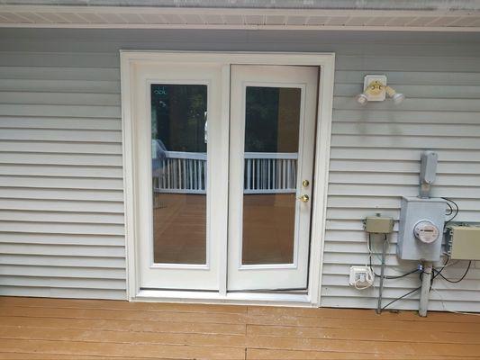 New backdoor with full windows added tons of light for this home..