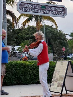 The Bonita Springs Historic Society participating with an open house during the Holiday in the Park festivities.