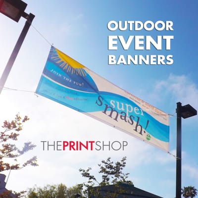 Get noticed!  We design and print outdoor event banners.