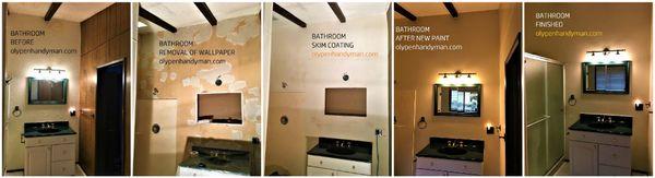 Bathroom renovations by Checklist Home Services. olypenhandyman.com