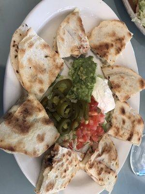 Fajita chicken quesadilla