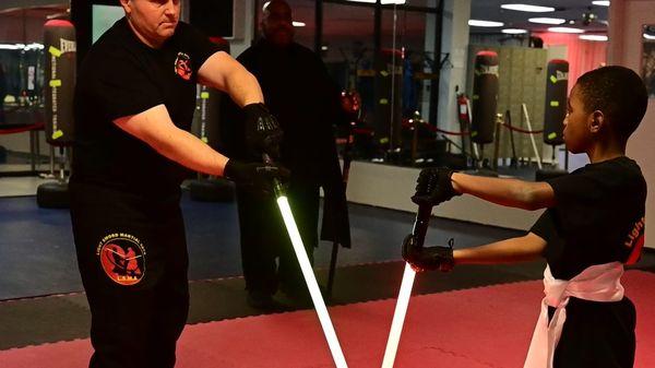 Looking For Fun & Exciting Things To Do In Virginia Beach With The Family... Or On Your Own? Why not Train With Dueling Lightsabers!