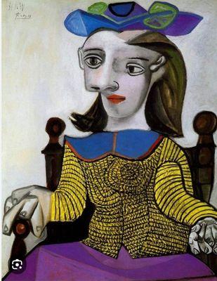 A Picasso I recently found I'd not seen before. Such a mind ! Though I guess he wasn't much of a boyfriend.  Ah well. We have the ART