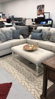 Farmhouse sofa and loveseat