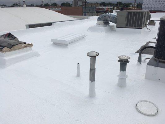 Finished Flat Roof downtown Denver with Gacoflex