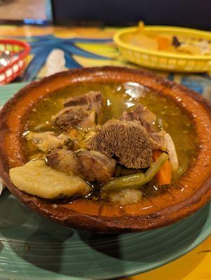 Beef soup. Very tasty.