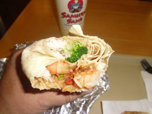 Shrimp Wrap--Bite Away View