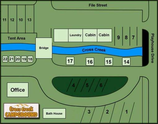 Map of park/campground