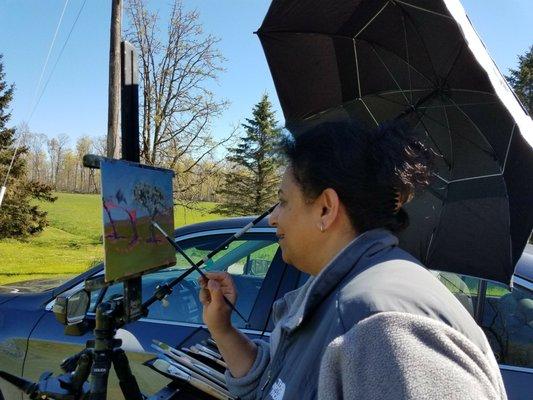 Painting a lasting message in the rural Michigan landscapes.