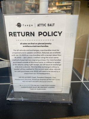 Return Policy