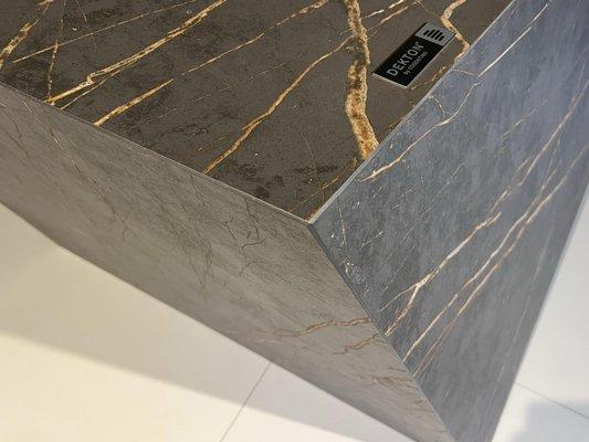 Dekton Diamond Material: Dekton Laurent 2 cm, Cosentino. A Microbevel Edge Dekton Countertop.  (425) 814-1011