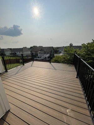 Deck replacement and water proofing of the underside to create a dry area under the deck