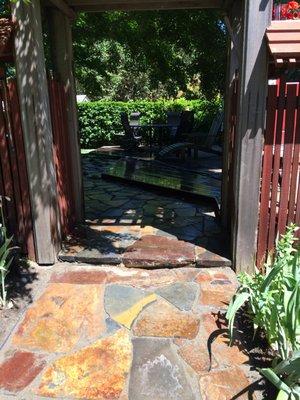 Flagstone patio