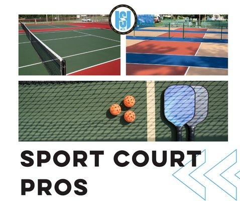 Pickleball courts, basketball, tennis courts and more!