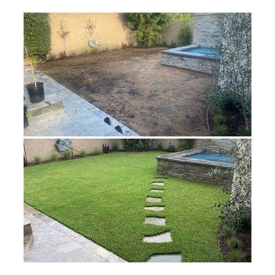 Let us finish that new remodel you just did with our exclusive natural looking synthetic turf.