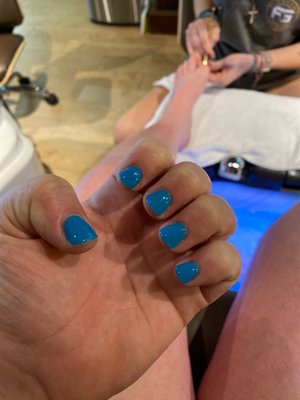 SNS nails and pedicure done by Nicole Schwarzkopf