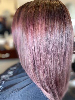 Violet hair by Katie