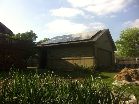 A 12 module array in Tulsa's Brady Heights district.