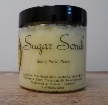 Sugar scrubs with essential oils.