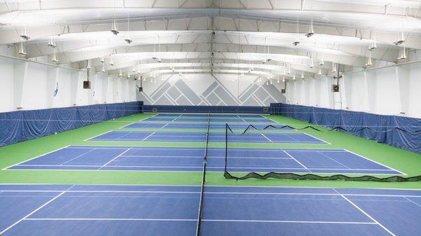 The newly resurfaced courts at Galbraith Tennis Center