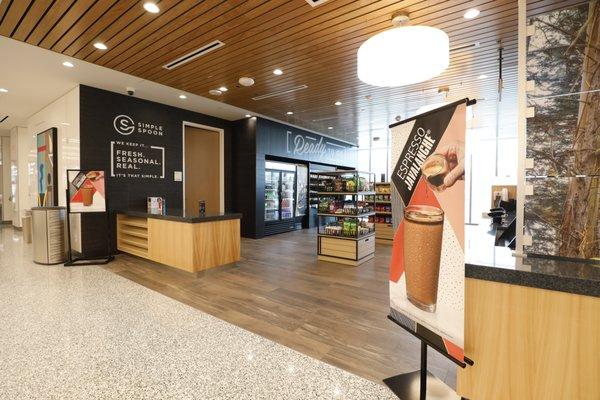 Coffee bar and grab-and-go snack bar at MD Anderson West Houston