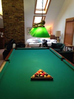 The unique, and HUGE Pool Room!