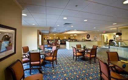 main dining room at Covenant Crossing at Brethren Village